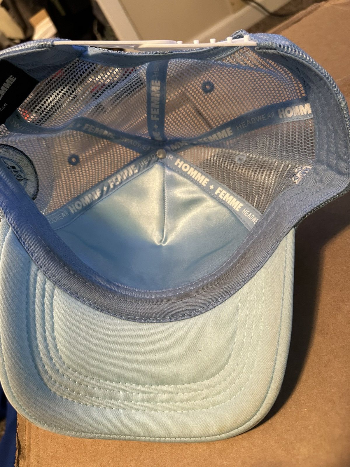 Homme + Femme La Homme Femme Mob Ties Loyalty Trucker Blue Cap Size ONE SIZE - 6 Thumbnail
