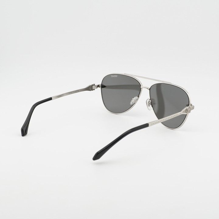 Versace Versace VE2283 10006G Sunglasses Silver Aviator Frame Size ONE SIZE - 8 Thumbnail