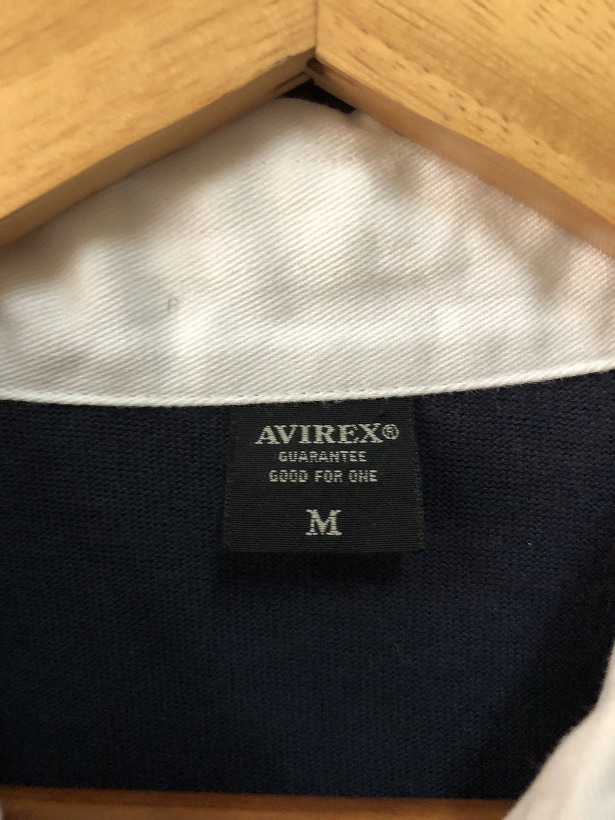 Avirex Rare Avirex Big Spellout Long Sleeve Polo Shirt Size US M / EU 48-50 / 2 - 7 Thumbnail