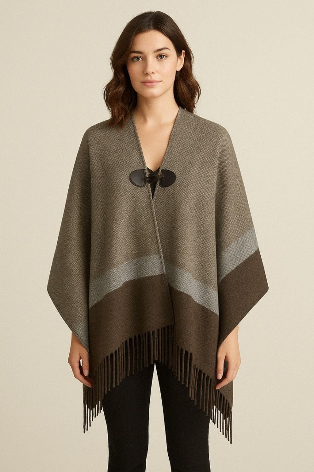 Jack & Jones Women's Jack & Missy Cape One Size Brown Size ONE SIZE - 1 Thumbnail