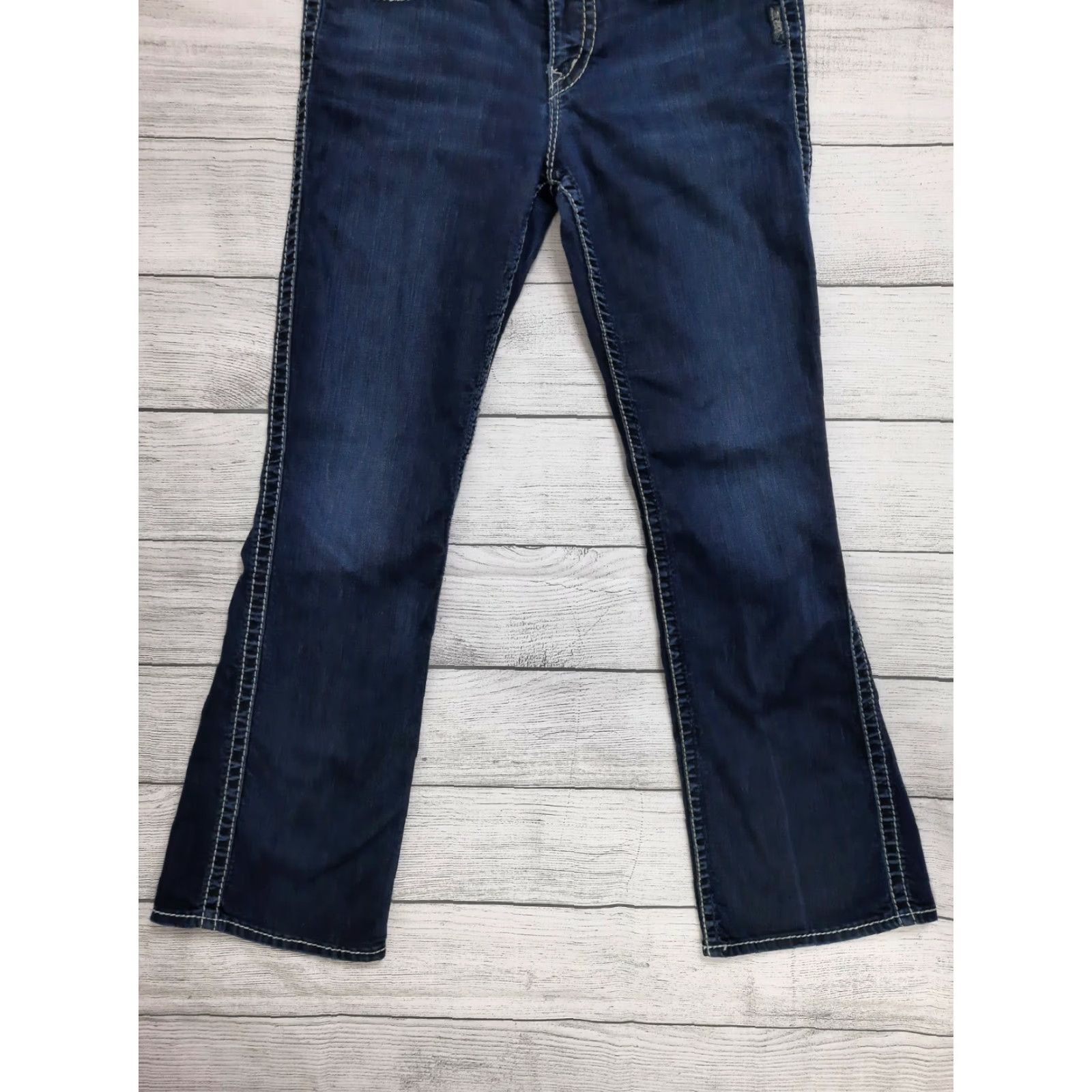 Silver Jeans Co. VINTAGE Silver Jeans Frances Jeans 27x35 Women Denim Bootcut Stretch Blue 90s? (Note: This needs to be only from original words; adjust.) Size 27" / US 4 / IT 40 - 6 Thumbnail