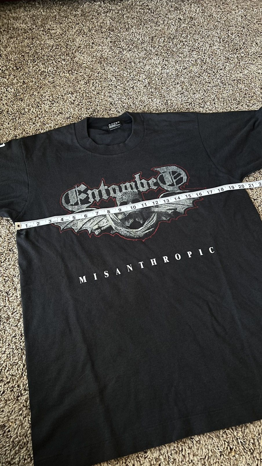 Band Tees × Vintage Vintage 1994 Entombed misanthropic Tour Canada Size US L / EU 52-54 / 3 - 7 Thumbnail