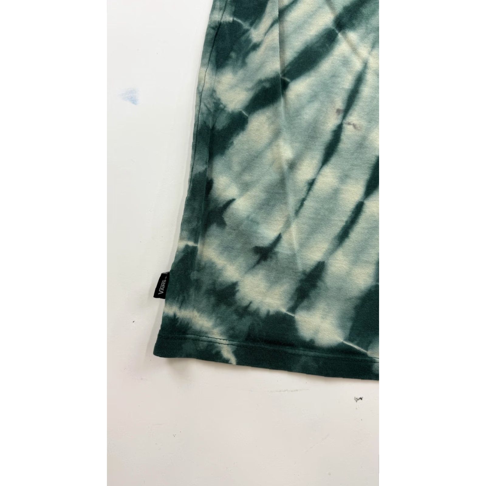 Vans VANS Shirt Mens Small Green Tie Dye Off The Wall Classic Fit Skate Tee T-Shirt Size US S / EU 44-46 / 1 - 3 Thumbnail