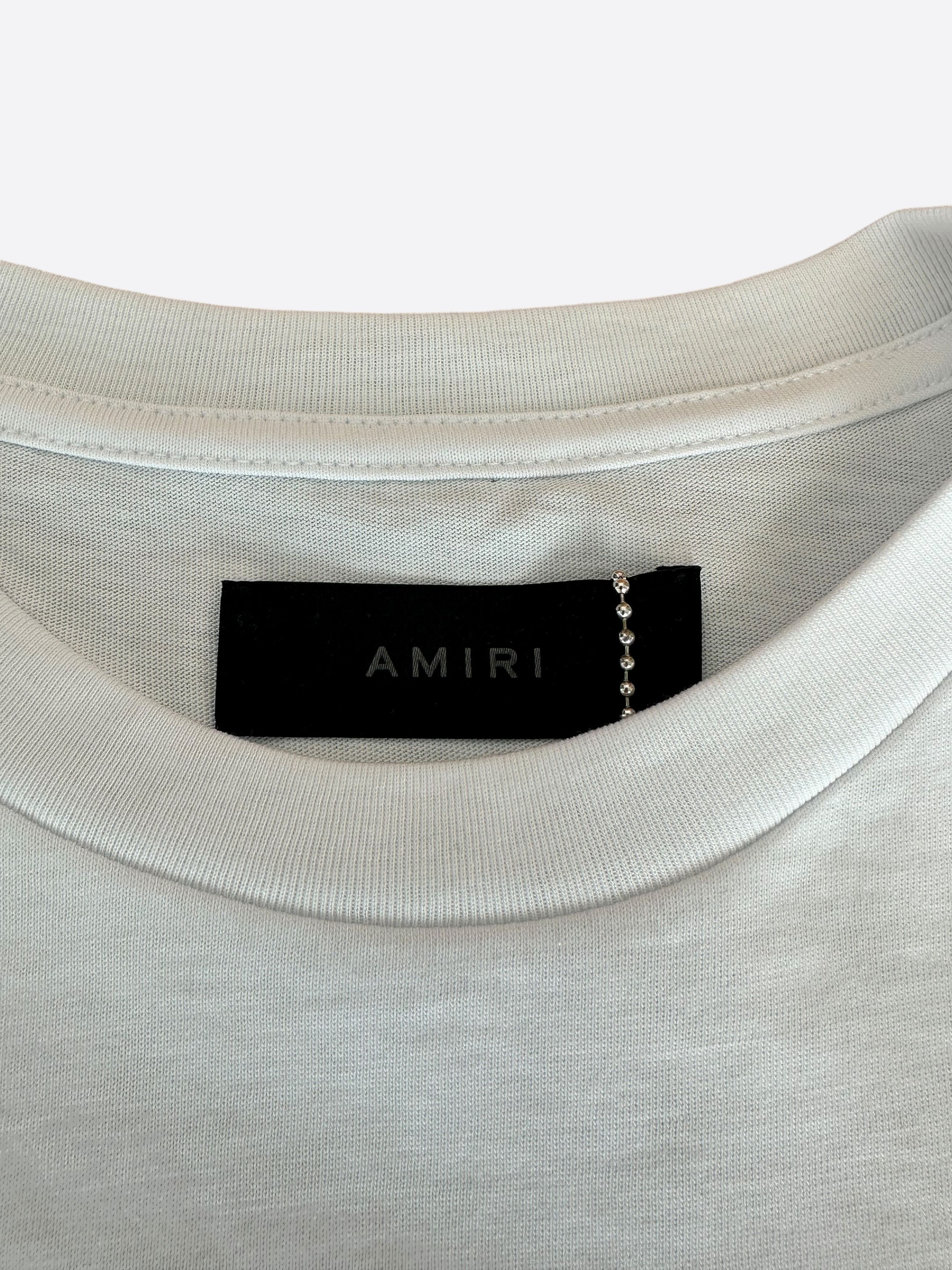 Amiri Amiri White Mini MA Logo Embroidered T-Shirt Size US XXL / EU 58 / 5 - 4 Thumbnail