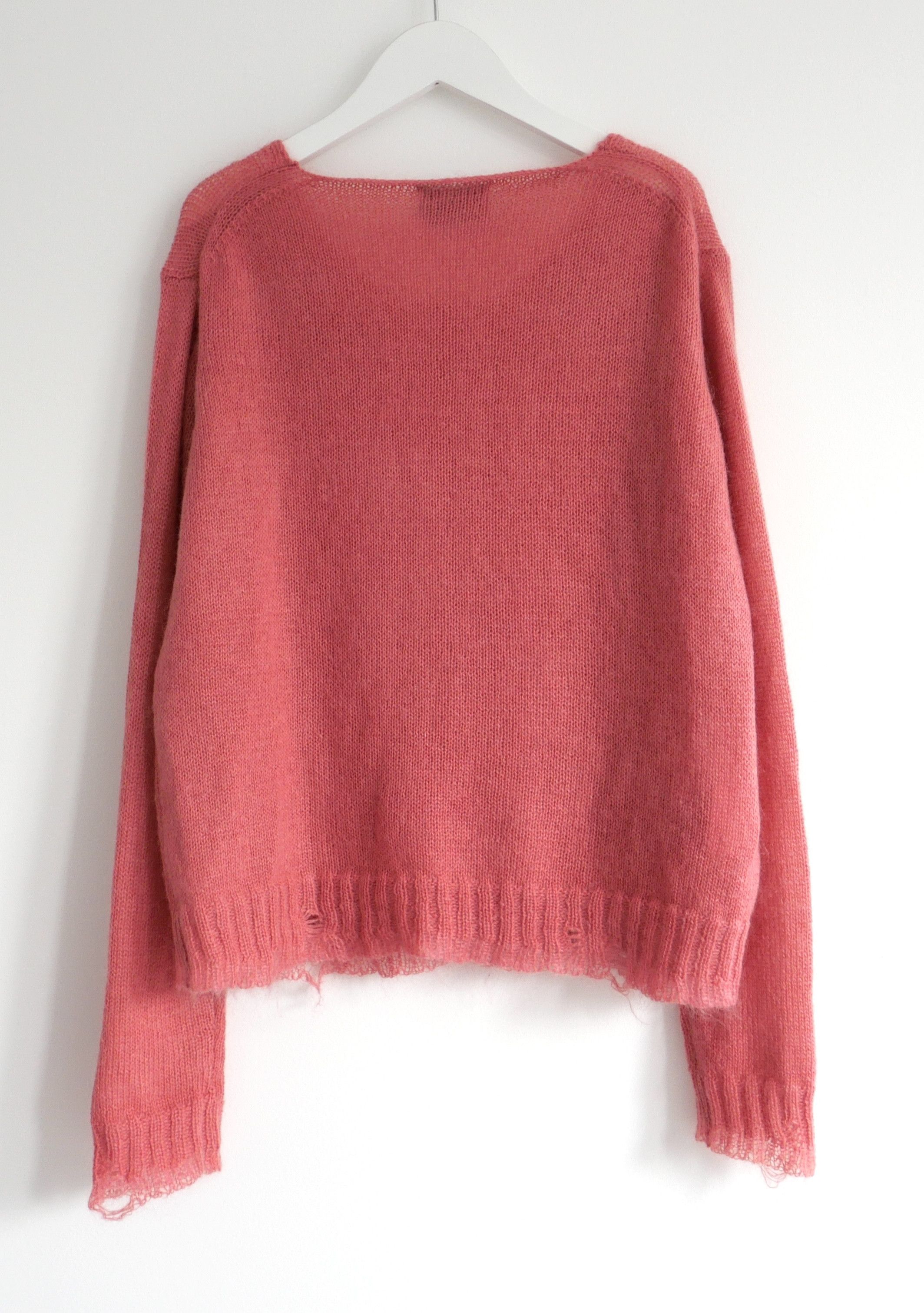 Prada Prada Resort 2016 Distressed Hem Mohair Mix Jumper Size S / US 4 / IT 40 - 4 Thumbnail