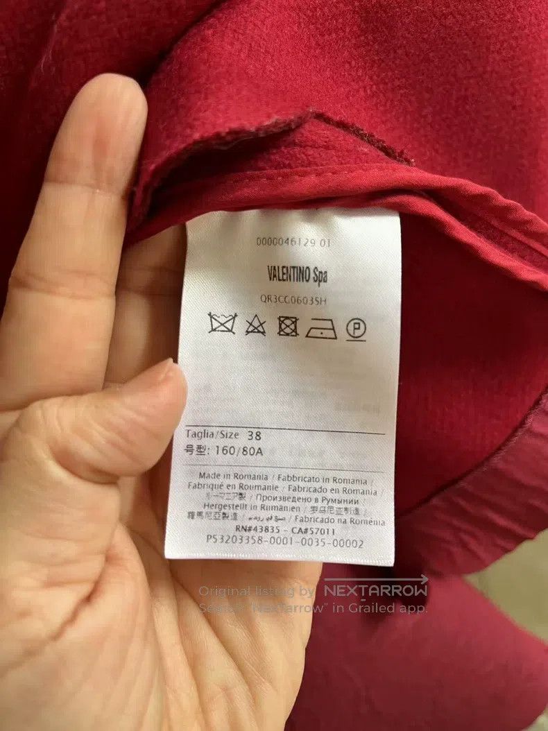 Valentino Valentino A red woolen coat Size S / US 4 / IT 40 - 4 Thumbnail