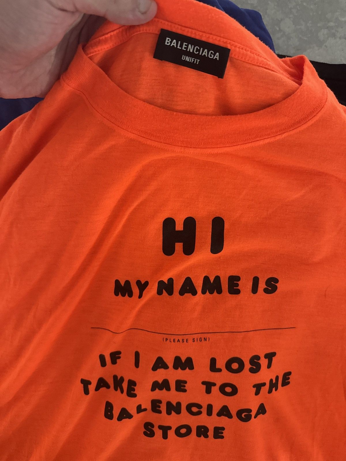 Balenciaga Balenciaga Hi My Name Is Shirt BRAND NEW XXL UNWORN WITH TAG Size US XXL / EU 58 / 5 - 6 Thumbnail