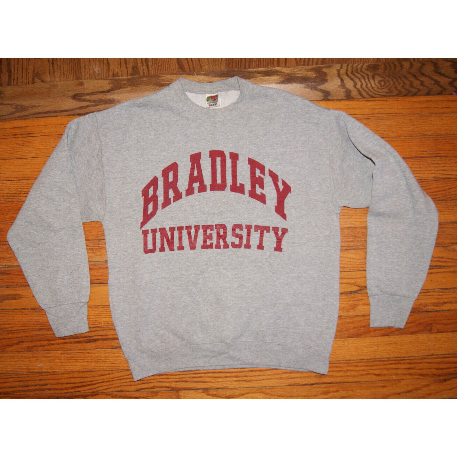 Fruit Of The Loom VTG Y2K Bradley University Braves Spell Out Sweatshirt Large Size US L / EU 52-54 / 3 - 3 Thumbnail