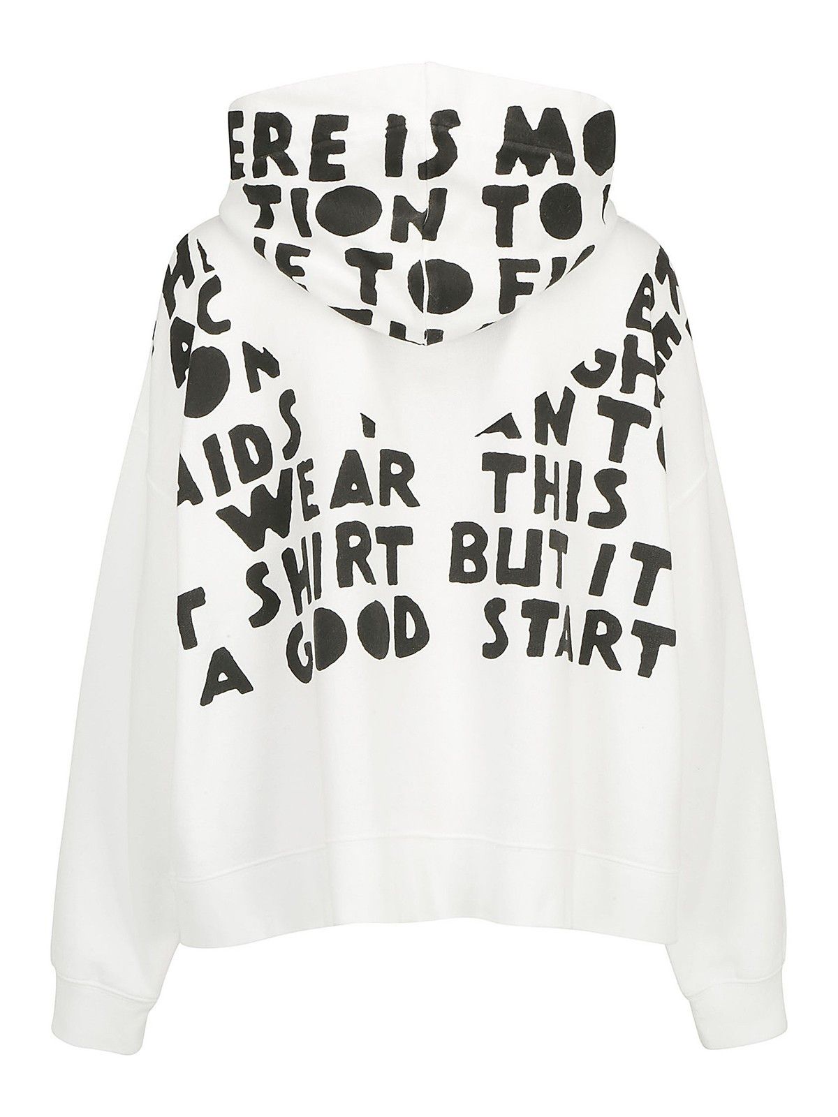 Maison Margiela o1y0625 Hoodie in White Size S / US 4 / IT 40 - 2 Thumbnail