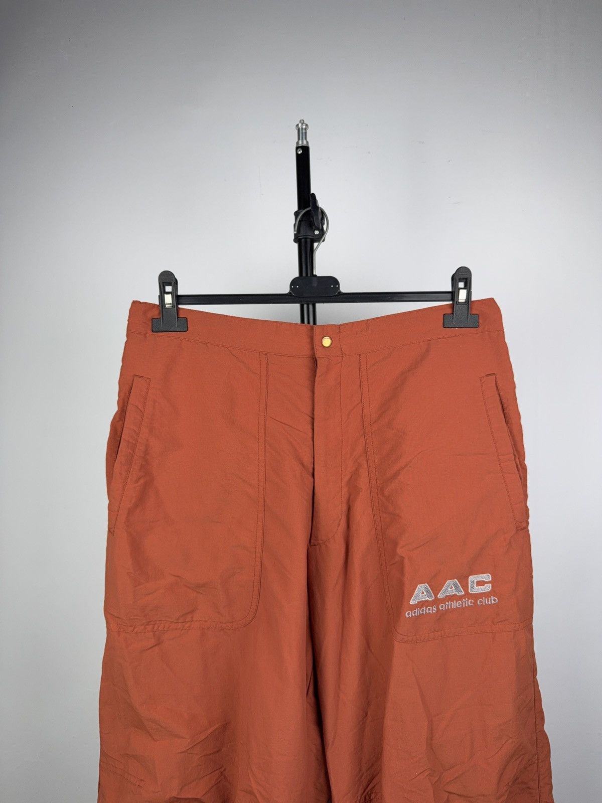 Adidas Vintage Adidas AAC Rust Parachute Pants 2001 Wide Nylon Fit Size US 34 / EU 50 - 2 Thumbnail