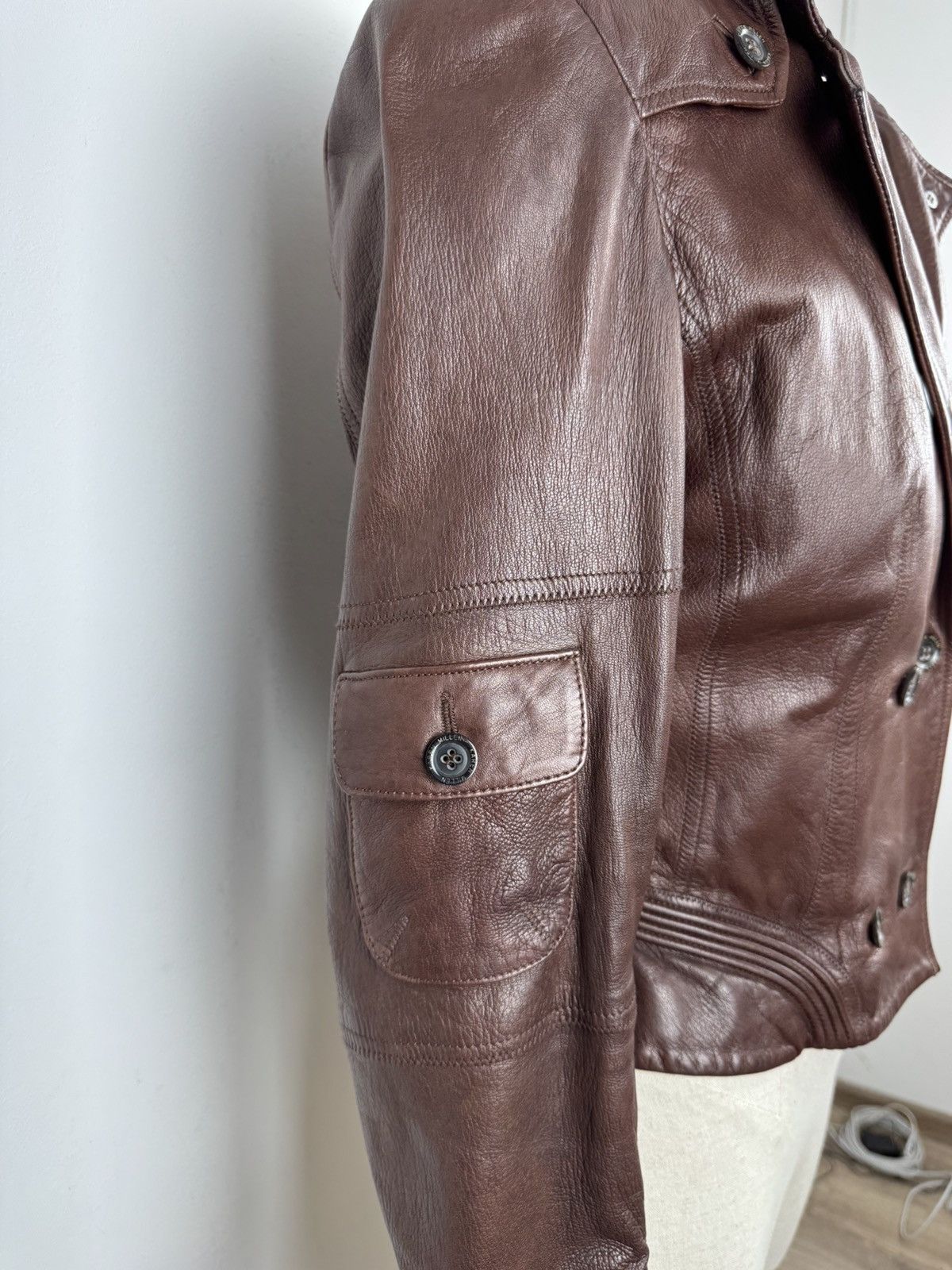 Japanese Brand × Karen Millen Karen Millen Leather Cropped Jacket size US 6 Size M / US 6-8 / IT 42-44 - 5 Thumbnail
