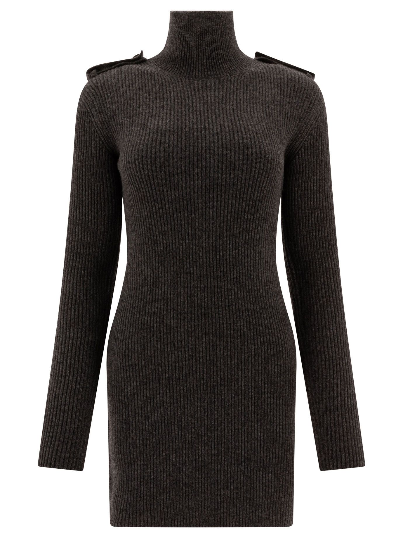 Alexander McQueen Ribbed Mini Dress Size M / US 6-8 / IT 42-44 - 1 Thumbnail