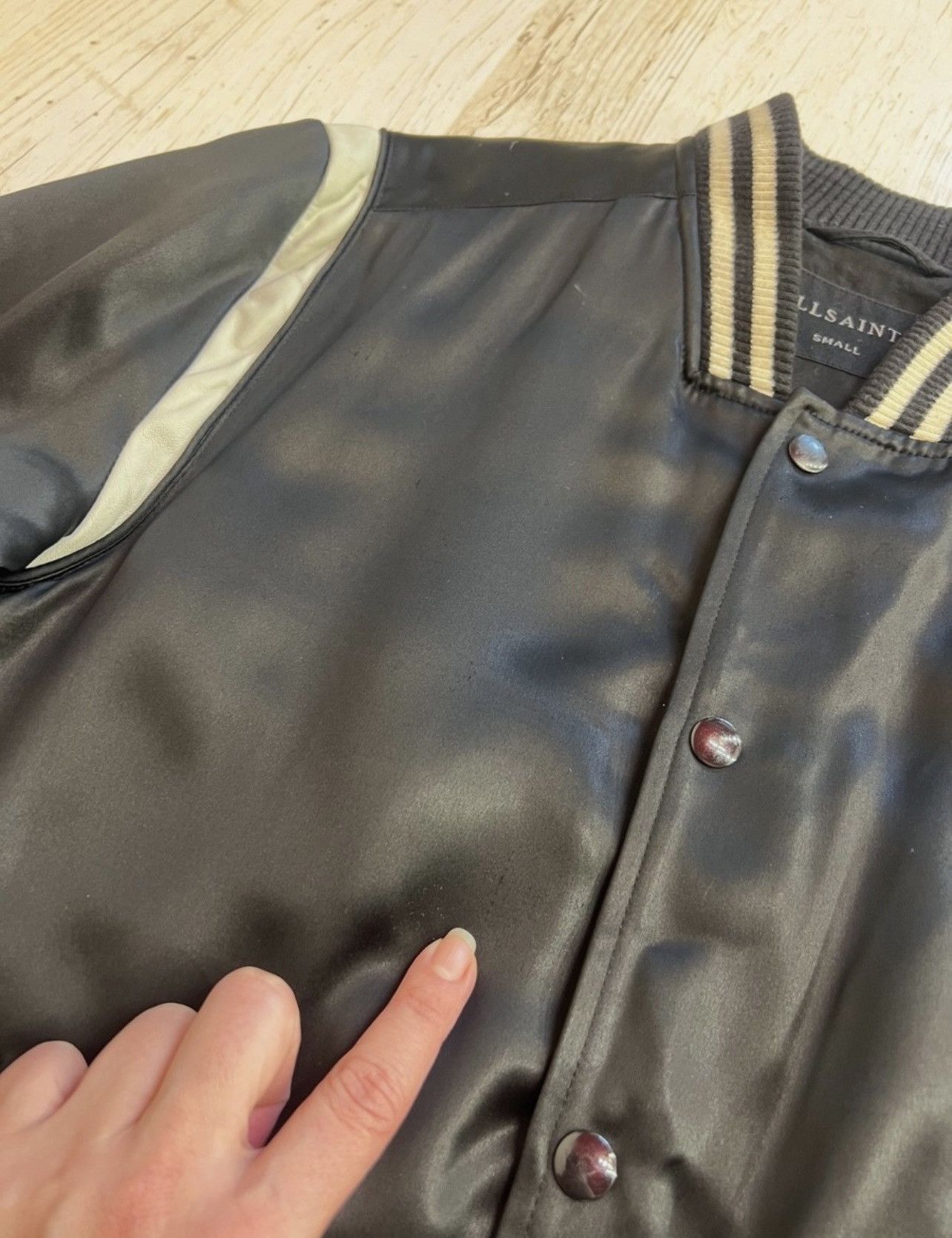 Allsaints AllSaints Matsu Varsity Bomber Jacket – Size S Size US S / EU 44-46 / 1 - 17 Thumbnail
