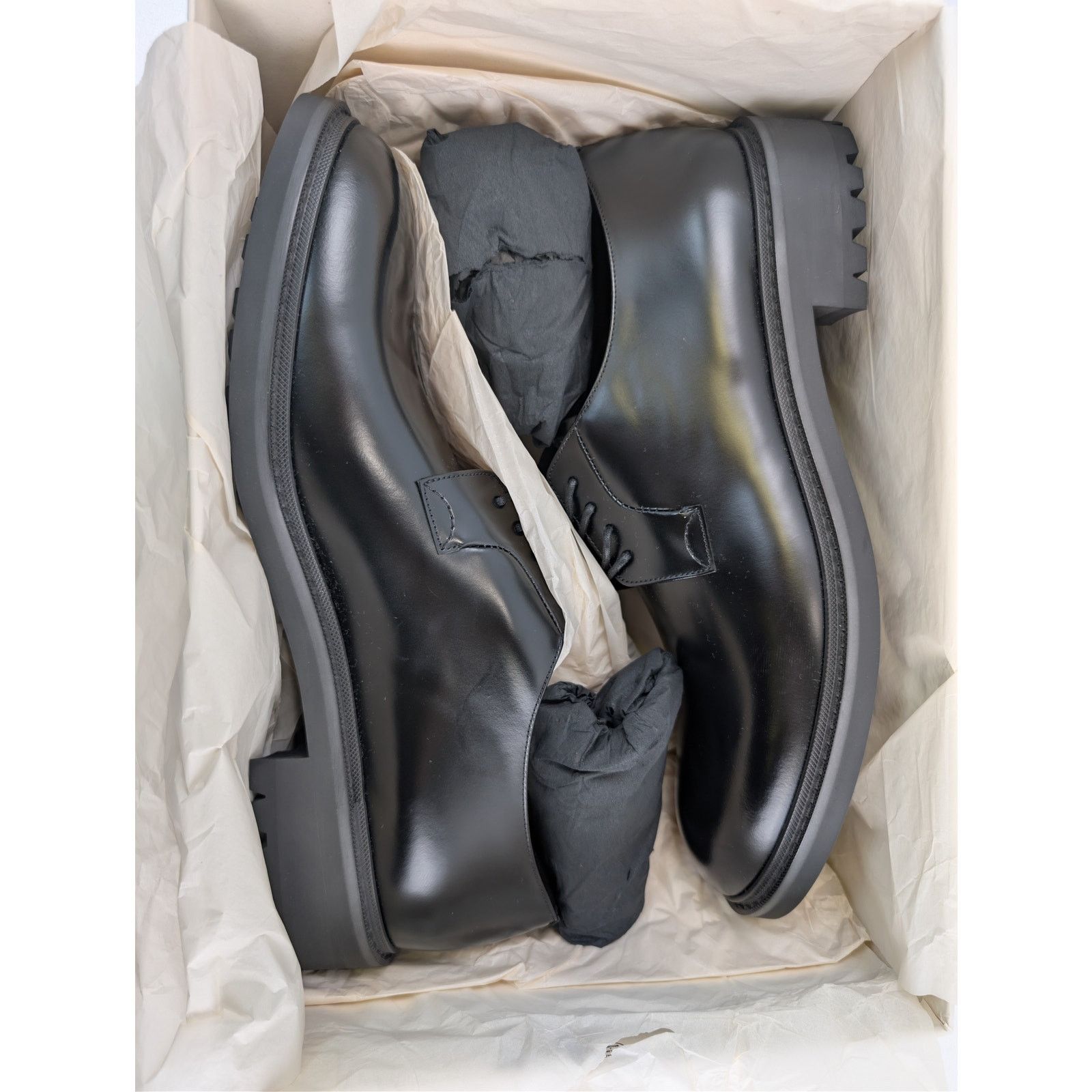 Saint Laurent Paris o1rshd1 New Bourbon Antoine Sandy 25 PL V Shoe Boots in Nero Size US 12 / EU 45 - 22 Thumbnail