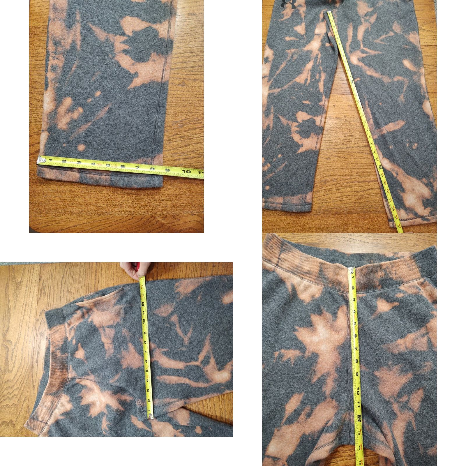 Under Armour Under Armour Sweatpants Tie Dye Gray Mens Drawstring Athletic Loose Fit L 30in Inseam Pants Size US 33 - 8 Thumbnail