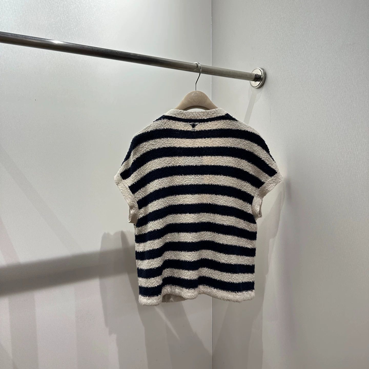 Christian Dior Monsieur Dior mar383 striped tie-front knit 38 Size S / US 4 / IT 40 - 2 Thumbnail