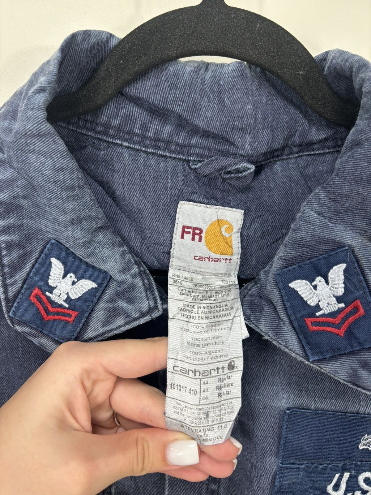 Carhartt Vintage Carhartt Flame Resistant U.S. Navy Cropped Jacket Size US L / EU 52-54 / 3 - 17 Thumbnail