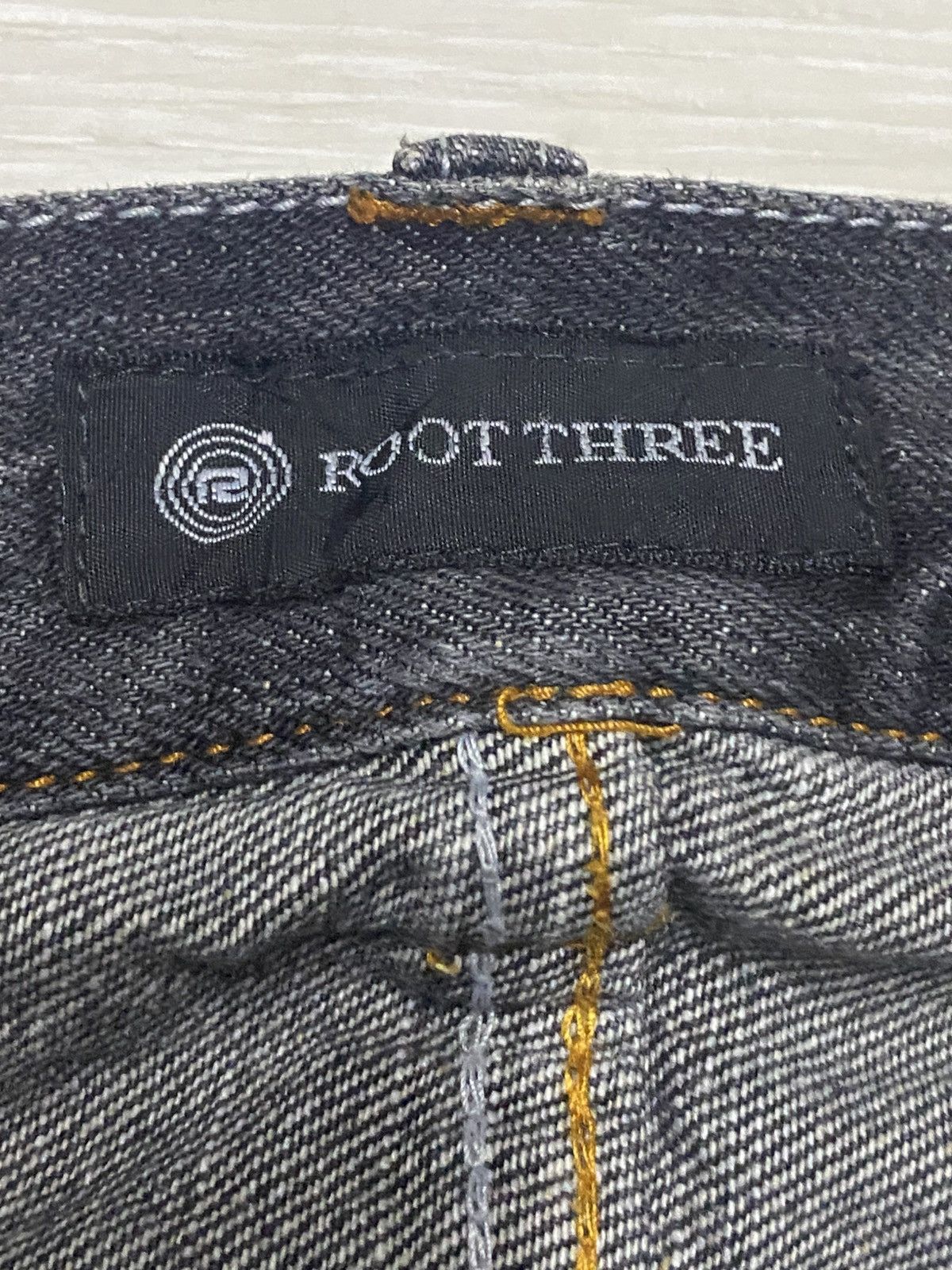 Japanese Brand Root Three vintage black denim jeans jeans Size US 32 / EU 48 - 13 Thumbnail