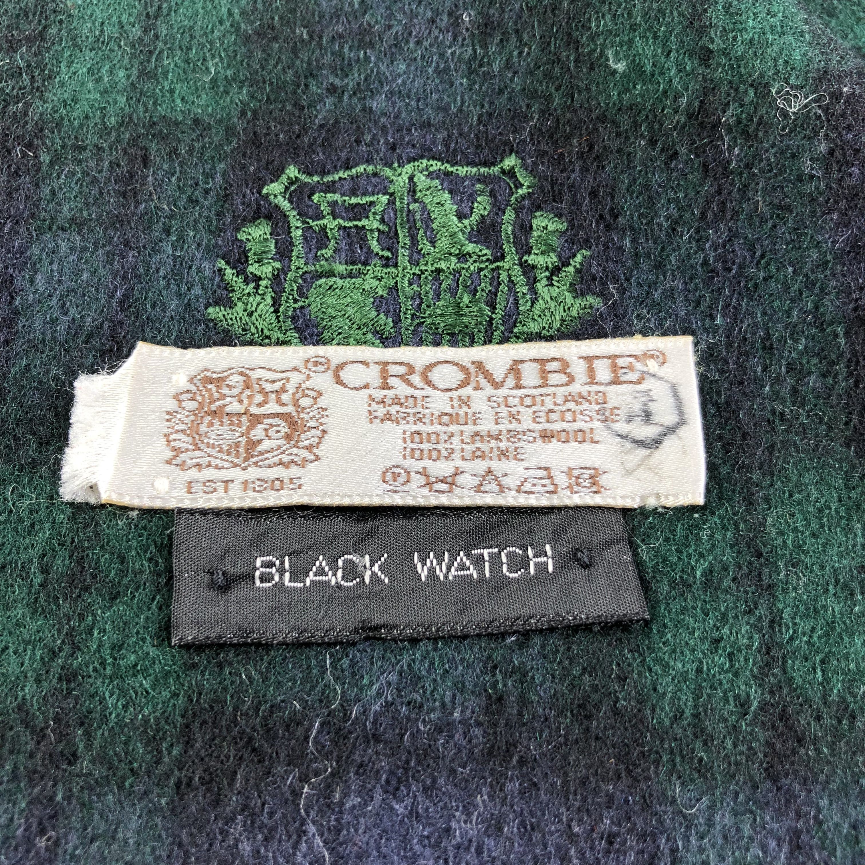 Crombie Crombie Tartan Wool Scarf Muffler V1272 Size ONE SIZE - 5 Thumbnail