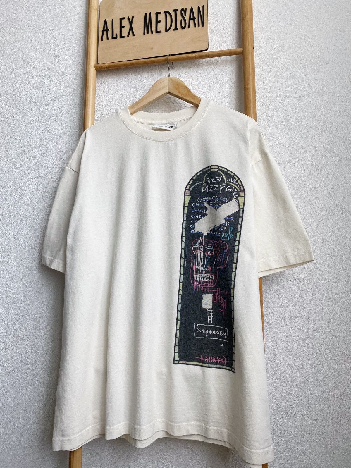 H&M × Jean-Michel Basquiat × Who Decides War WHO DECIDES WAR x BASQUIAT x H&M RELAXED FIT COTTON T-SHIRT Size US XL / EU 56 / 4 - 3 Thumbnail