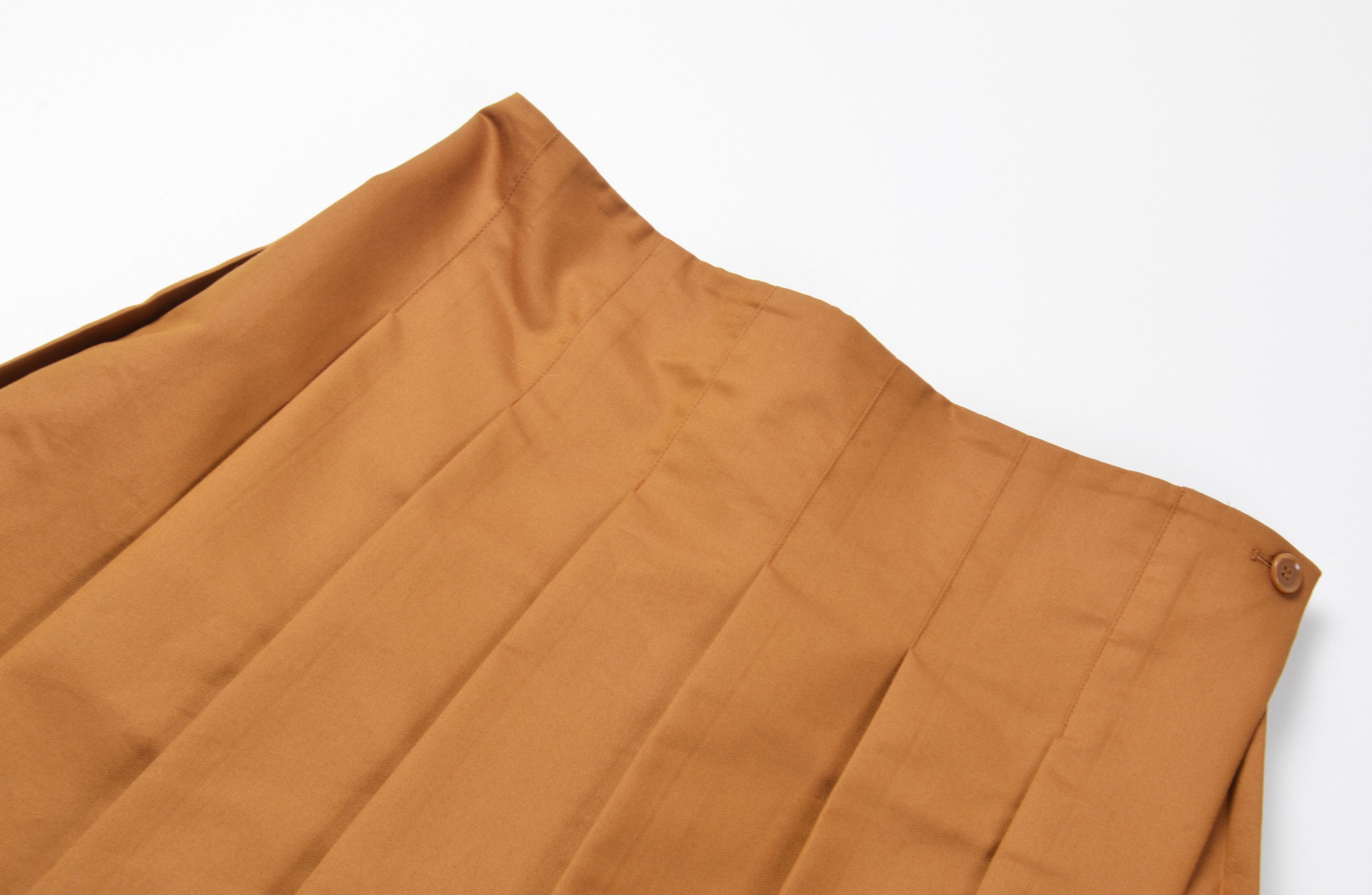 Cos Cos Mustard Wrap Pleated Mini Skirt Size 30" / US 8 / IT 44 - 4 Thumbnail