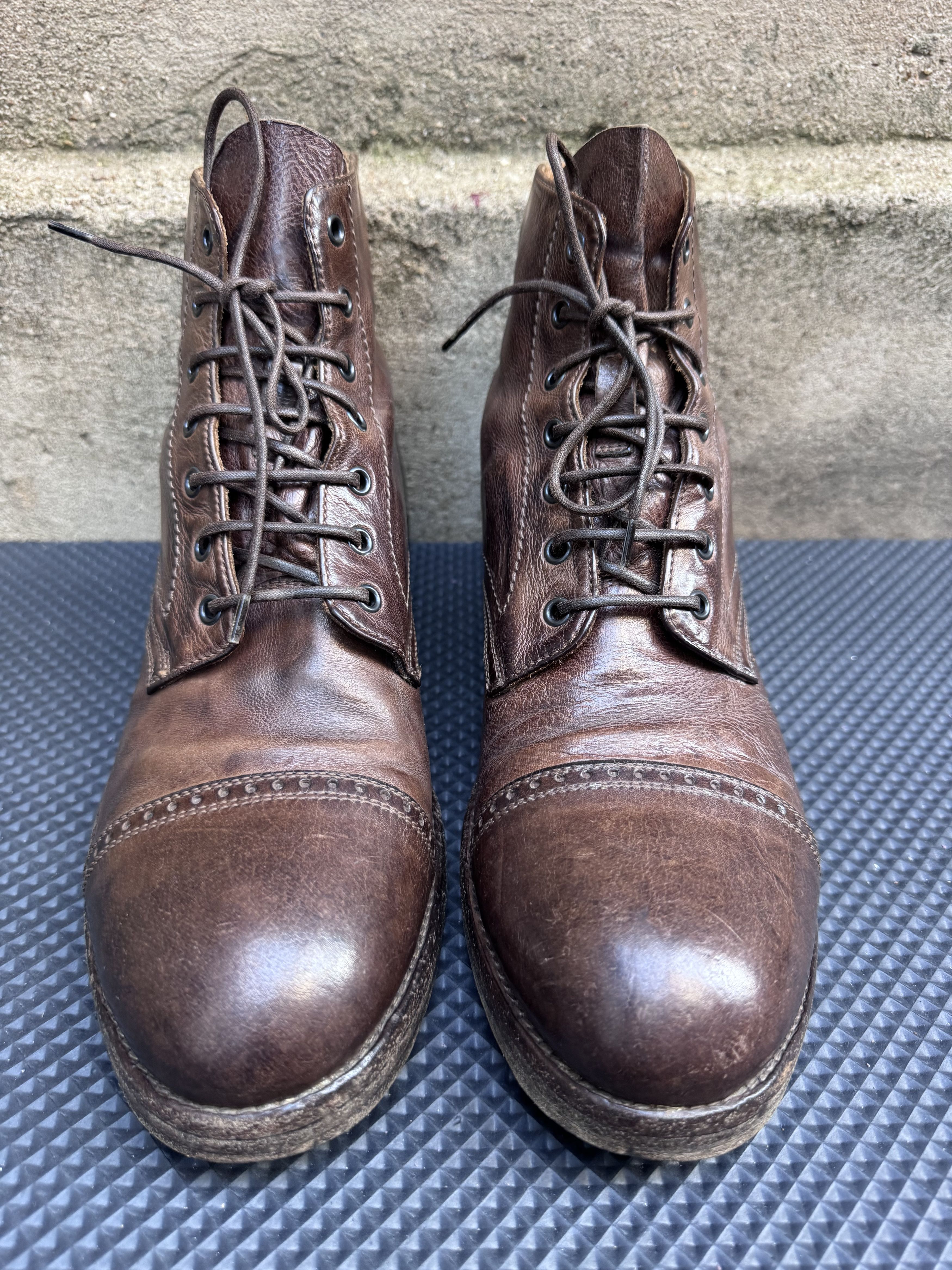 Officine Creative Officine Creative Brown Leather Lace Up Boots Size US 9 / EU 42 - 2 Thumbnail