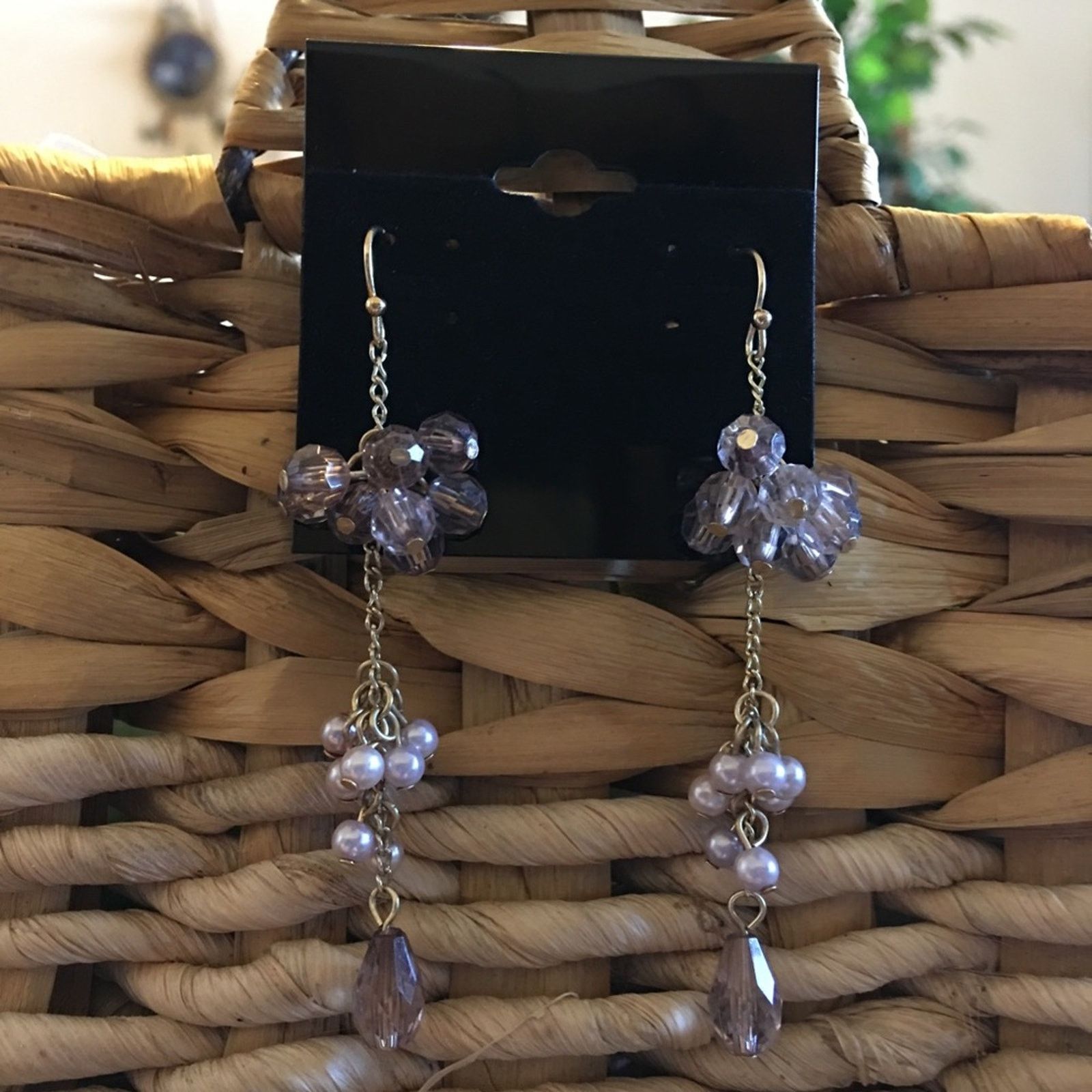 Vintage Vintage bead cluster long dangle earrings Size ONE SIZE - 1 Thumbnail