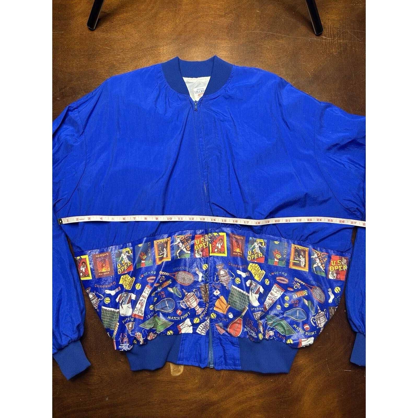 Vintage VTG 90s Official US Open Tennis Full Zip Windbreaker Rare Size US XL / EU 56 / 4 - 4 Thumbnail