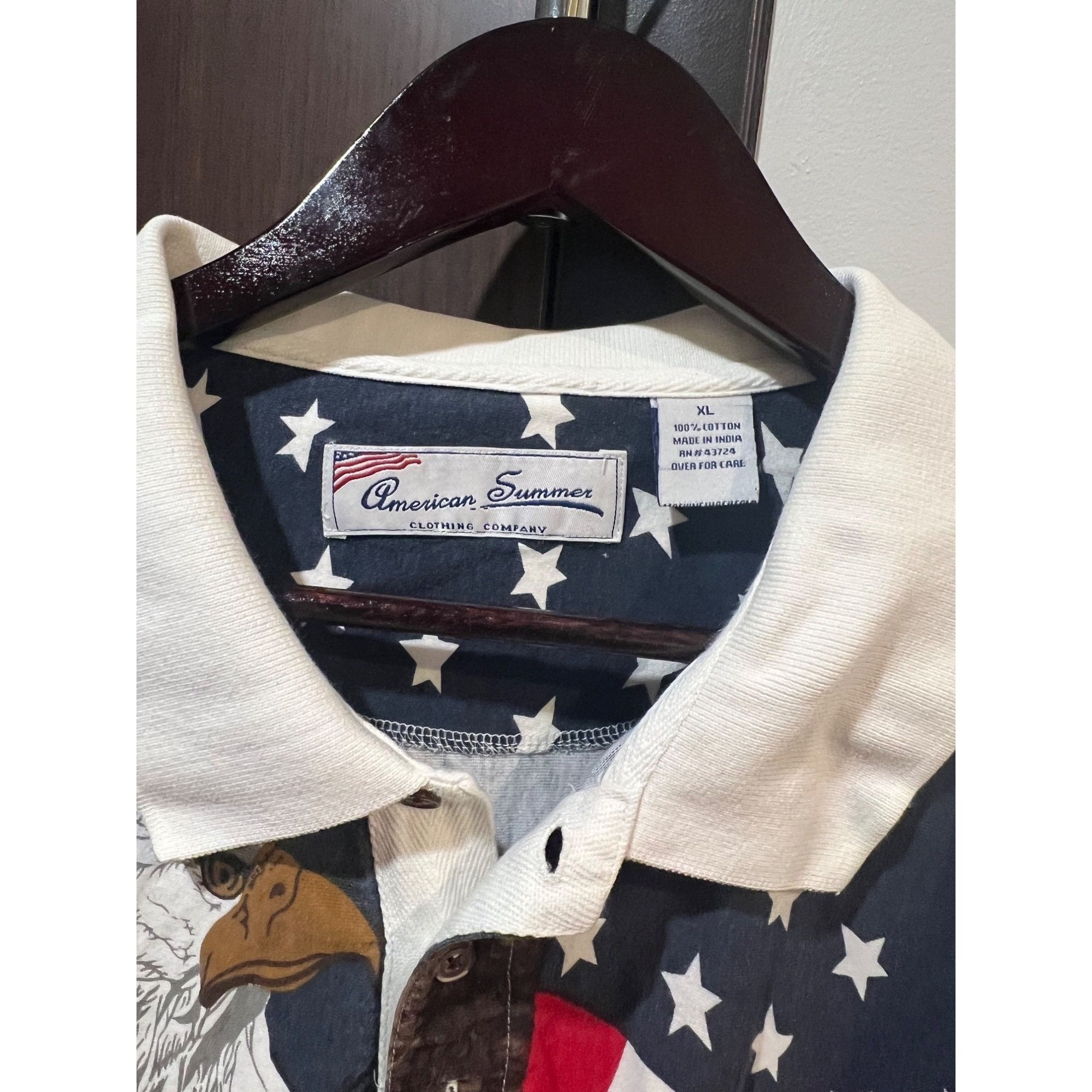Vintage American Summer Vintage Bald Eagle USA Polo Shirt - Size XL Size US XL / EU 56 / 4 - 2 Thumbnail