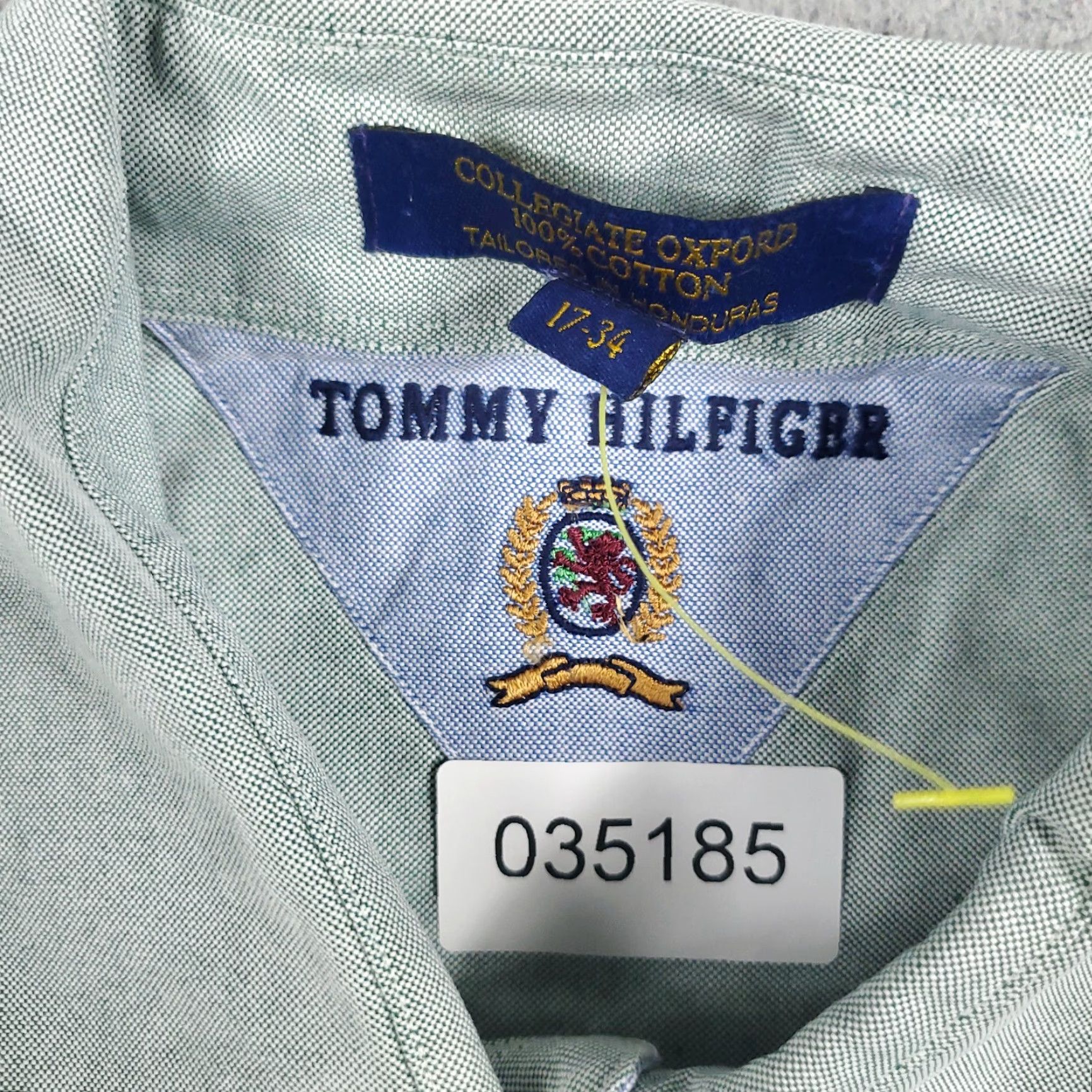 Tommy Hilfiger Tommy Hilfiger Dress Shirt Mens 17 Green Check Button-Down Long Sleeve Regular 100% Cotton Vintage? No (but used) — 17 Neck Size Mens Shirt Size 46R - 8 Thumbnail