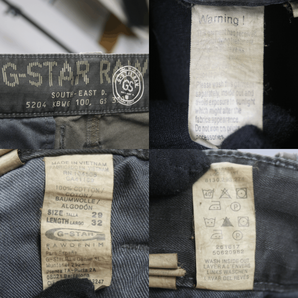 G-Star 00S Y2K Cargo Zip Pockets Pants Vintage Size US 29 - 13 Thumbnail