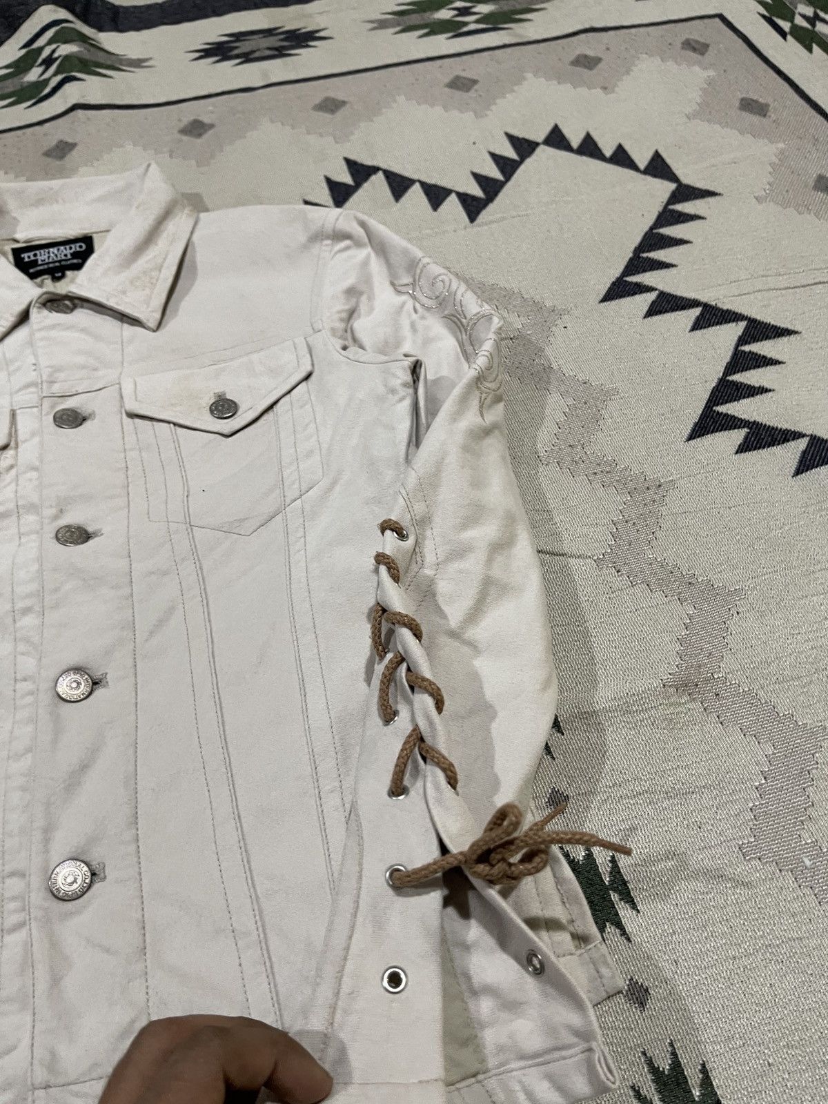 Tornado Mart 2000s TORNADO MART WESTERN STYLE TRIBAL SLEEVE JACKET Size M / US 6-8 / IT 42-44 - 7 Thumbnail