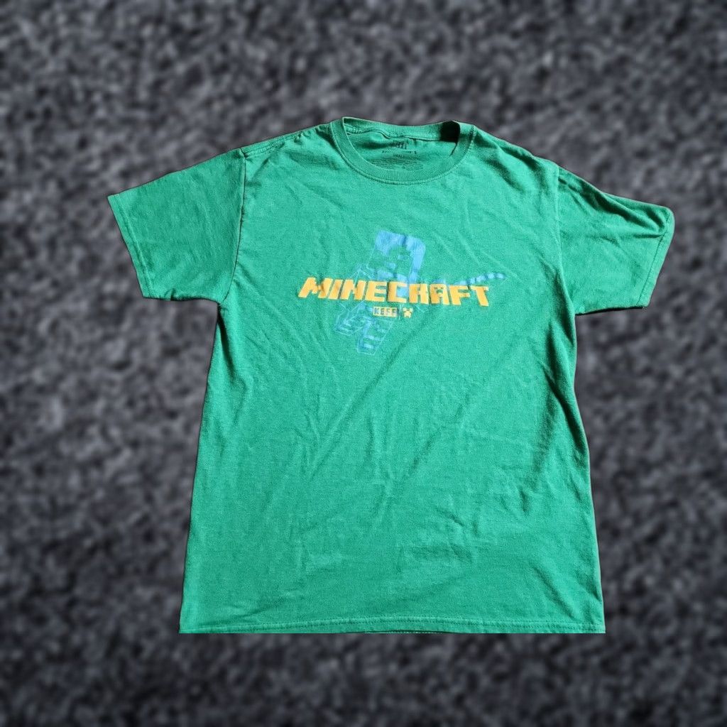 Vintage NEFF x MINECRAFT Steve Green Mens S T Shirt Size US S / EU 44-46 / 1 - 1 Thumbnail