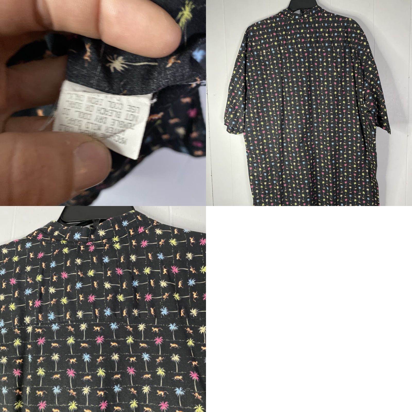 Tori Richard Tori Richard Mens 2XL All Over Tropical Monkey Hawaiian Shirt AOP Colorful Size US XXL / EU 58 / 5 - 9 Thumbnail