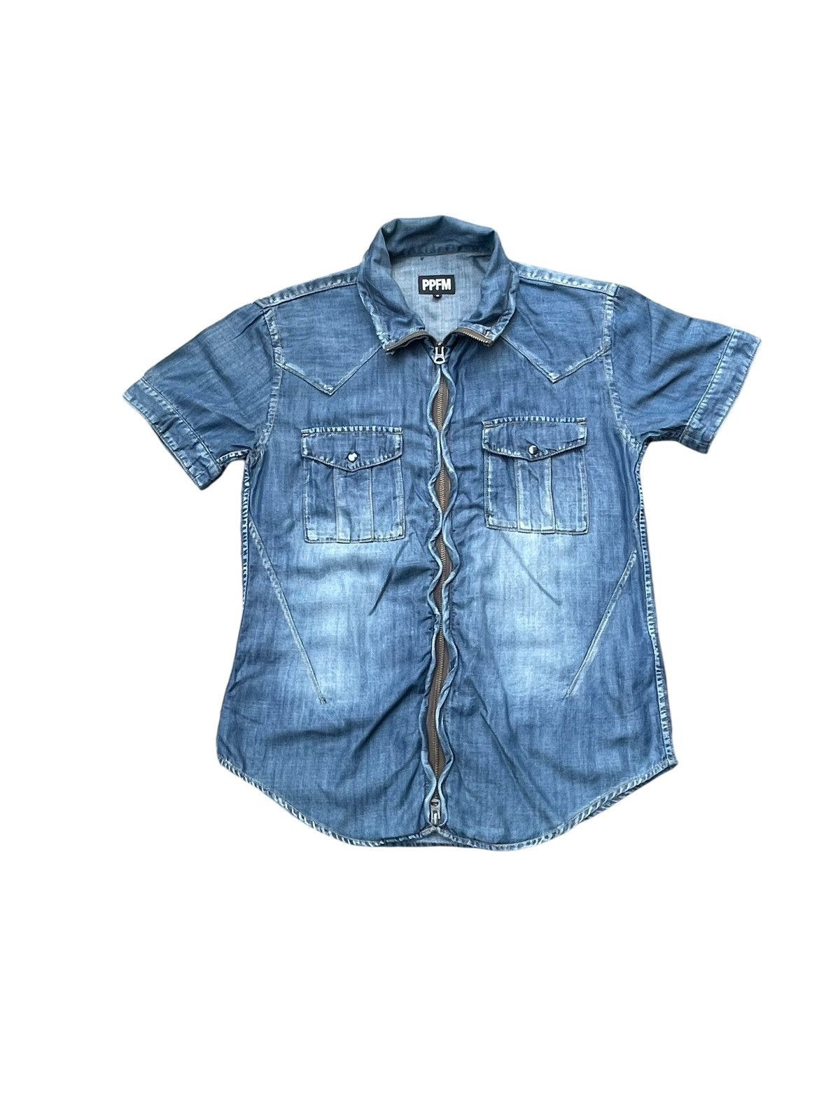 Japanese Brand PPFM Zipper Shirt Size S / US 4 / IT 40 - 1 Thumbnail