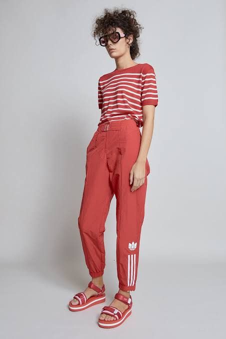 Adidas × Designer 🔴 Adidas Paolina Russo Track Pants High Waist 🔴 Size 24" / US 00 / IT 34 - 2 Thumbnail