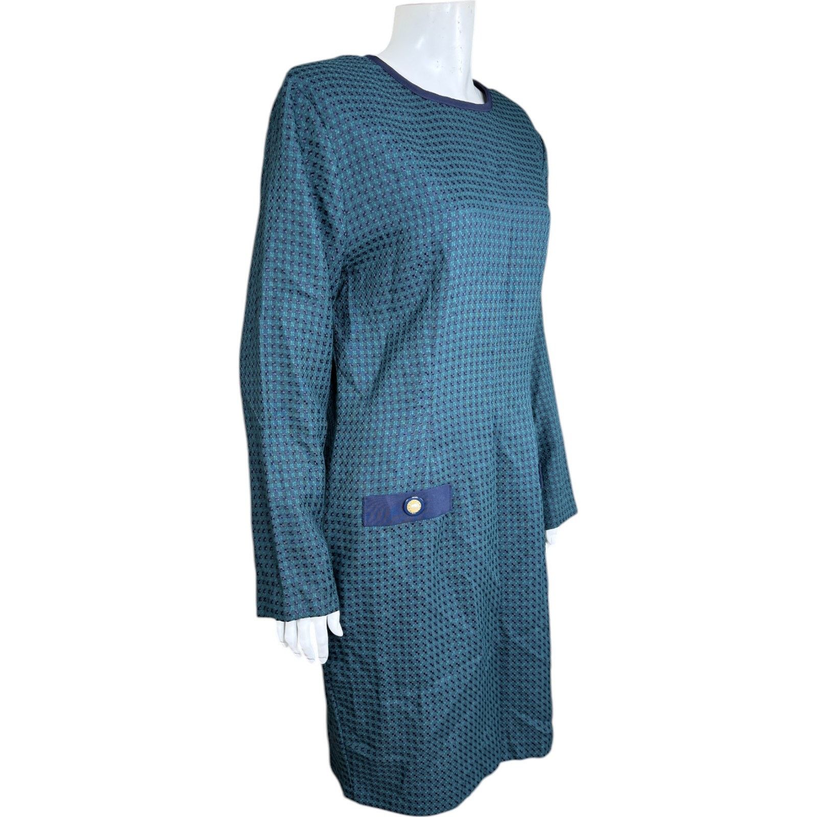 Other Miz California Green Navy Plaid Vintage Womens 12 Midi Size XL / US 12-14 / IT 48-50 - 14 Thumbnail