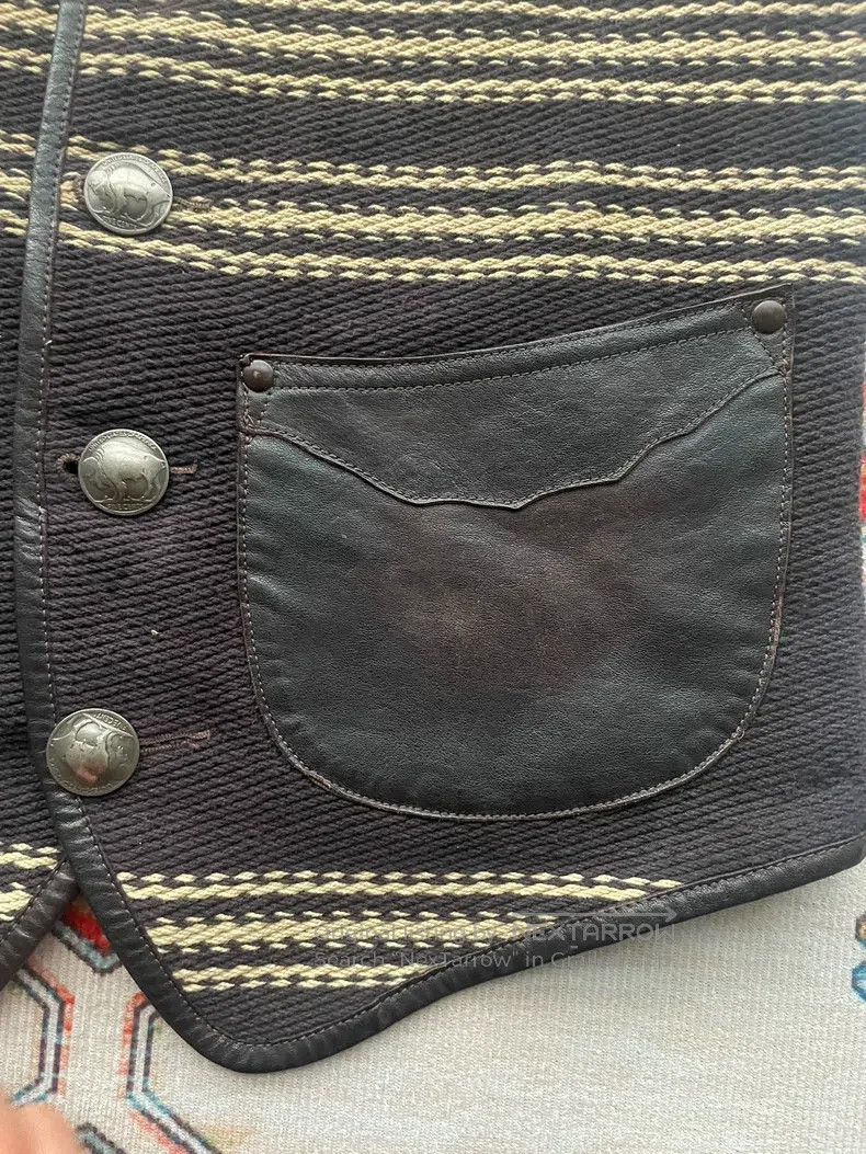 RRL Ralph Lauren RRL Ralph Lauren Stitching, leather splicing, Neptune stri Size US XS / EU 42 / 0 - 4 Thumbnail