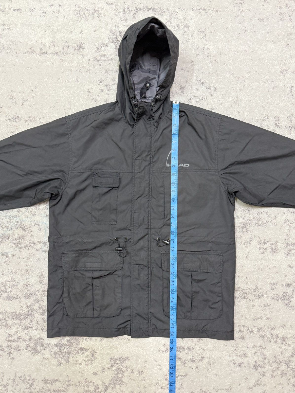 Japanese Brand Head USA utility windbreaker jacket black hooded Size US M / EU 48-50 / 2 - 18 Thumbnail