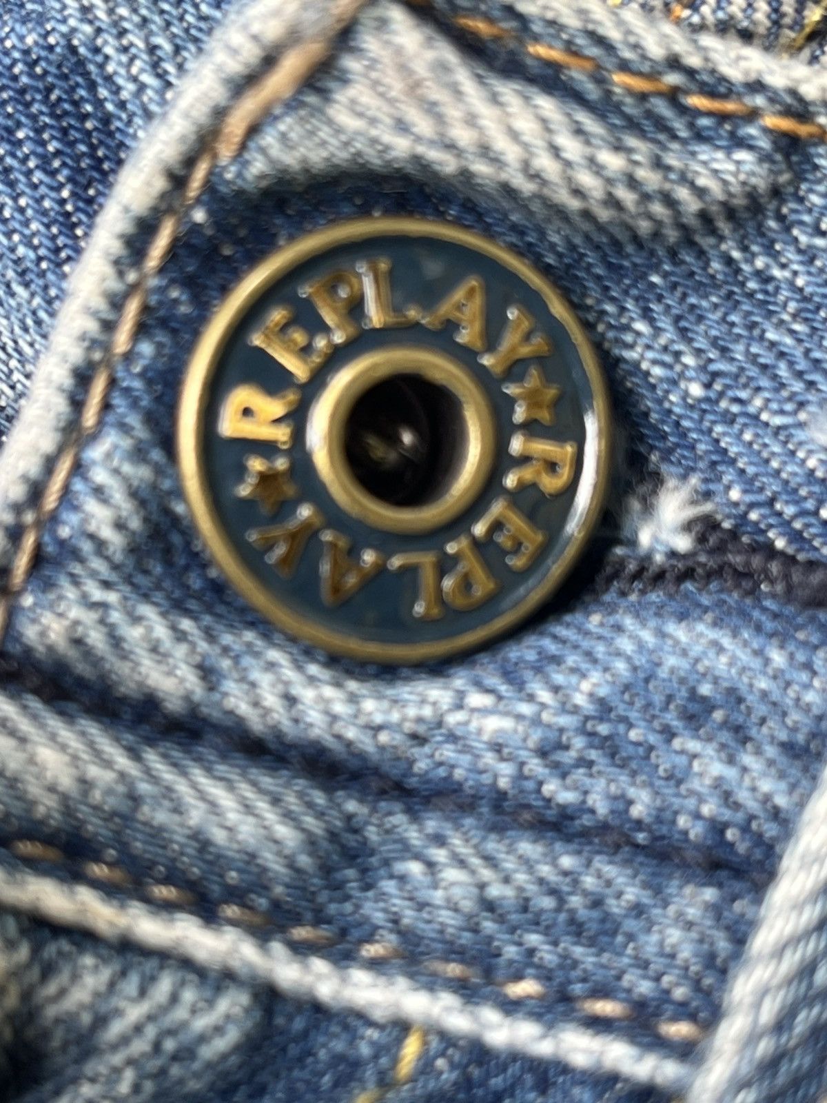 Replay VINTAGE REPLAY BAGGY JEANS MINOR DISTRESSED Size US 34 / EU 50 - 11 Thumbnail