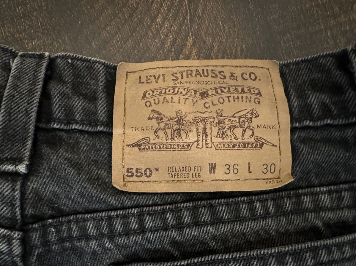 Levi's Levi's 550 Relaxed Fit Jeans Tapered Mens 34x30 Orange Tab Size US 34 / EU 50 - 3 Thumbnail
