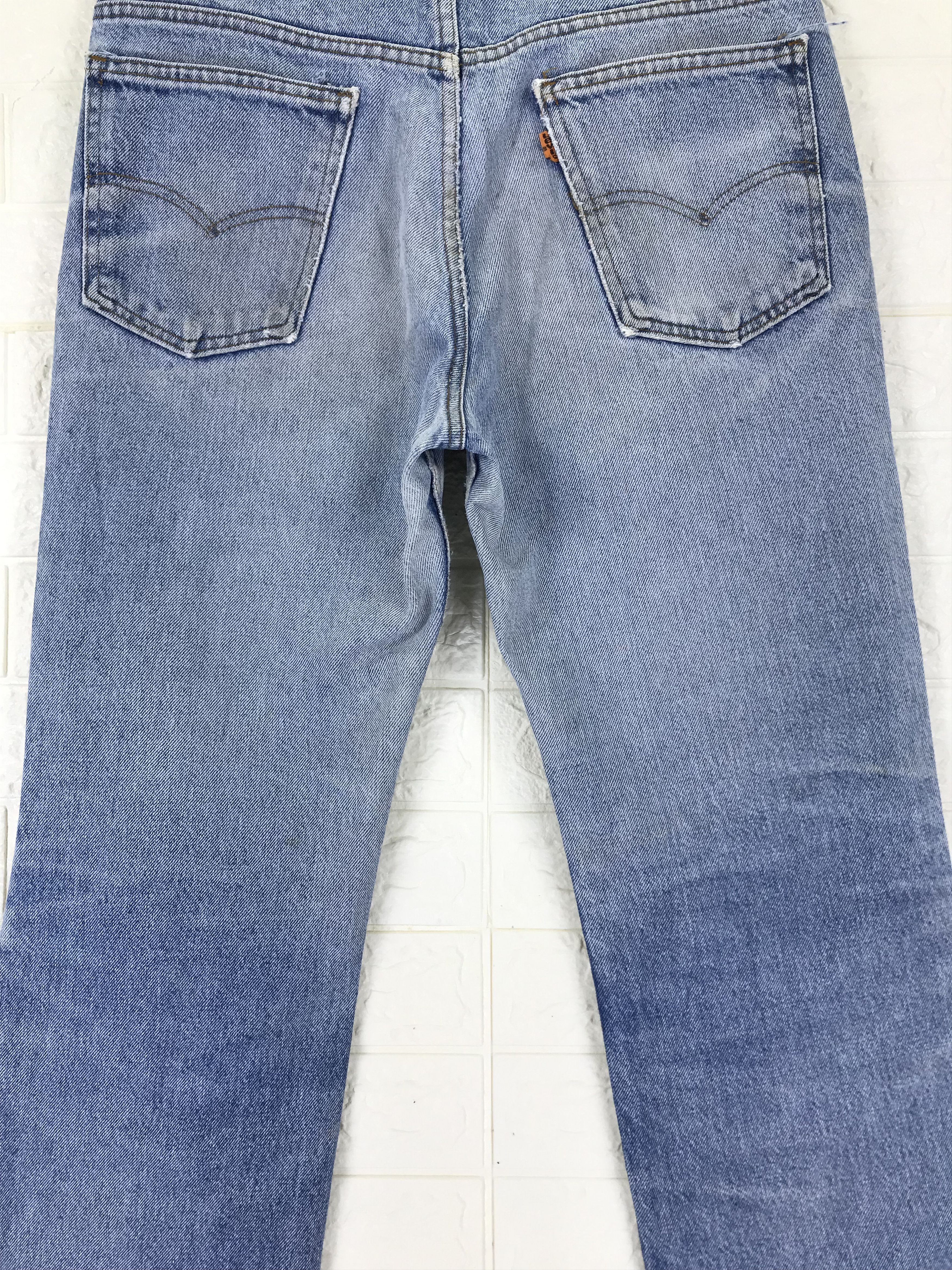 Levi's Vintage 80s Levi's 517 Flare Jeans Orange Tab Denim Size US 32 / EU 48 - 7 Thumbnail