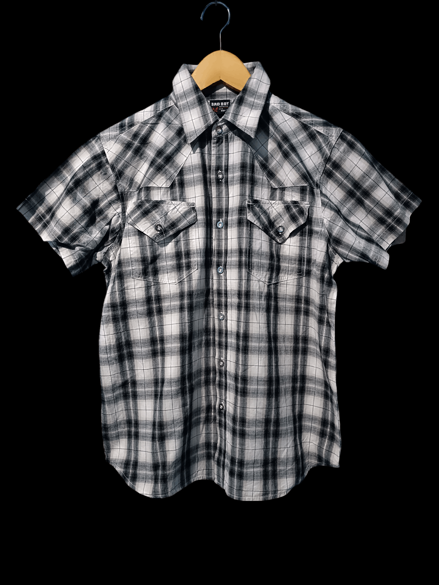 Vintage Vintage 90s Bad Boy Western Short Sleeve Shirt Size US M / EU 48-50 / 2 - 3 Thumbnail