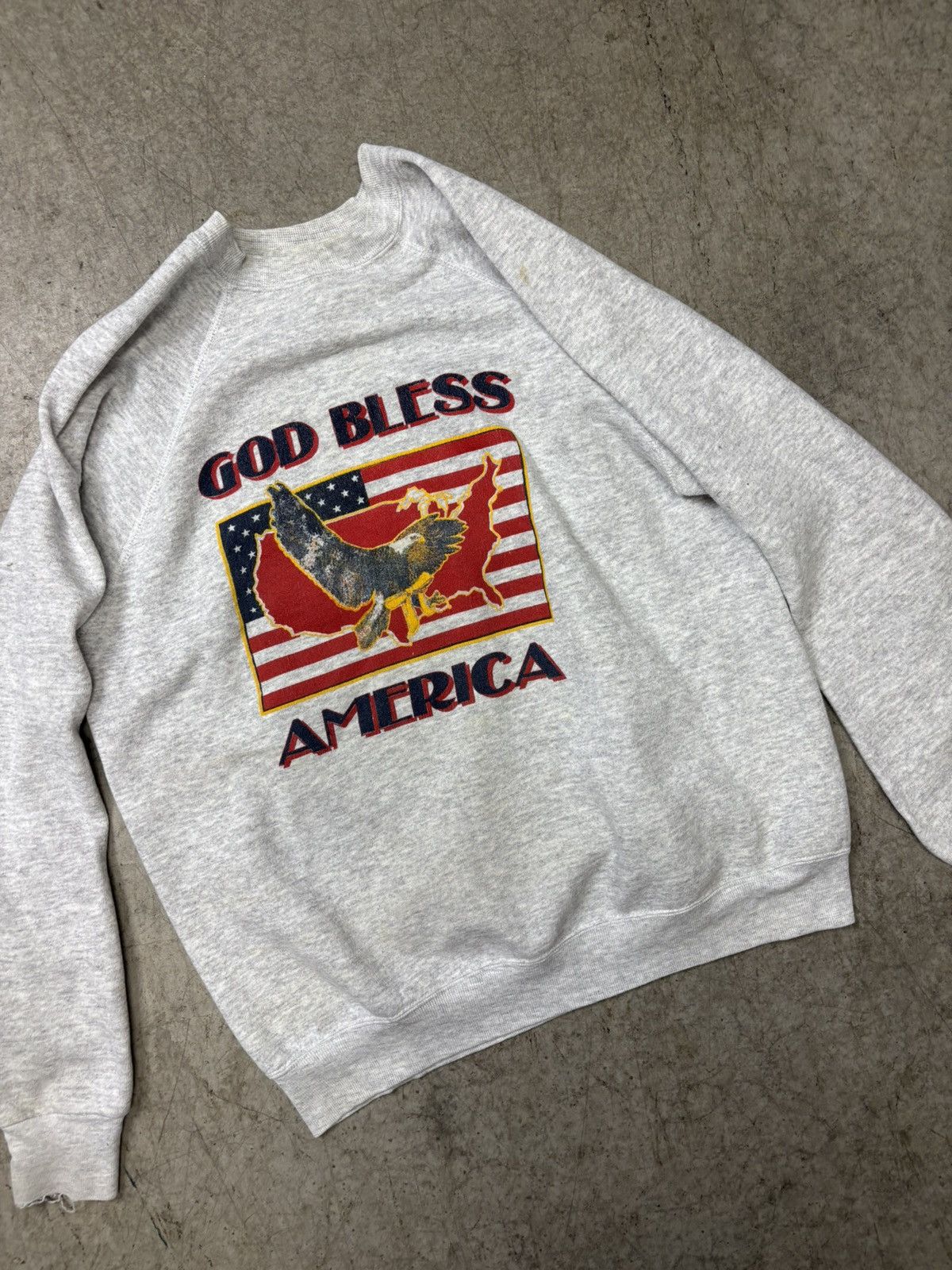 Tultex Vintage 90’s USA Crewneck Sweatshirt Size US L / EU 52-54 / 3 - 2 Thumbnail