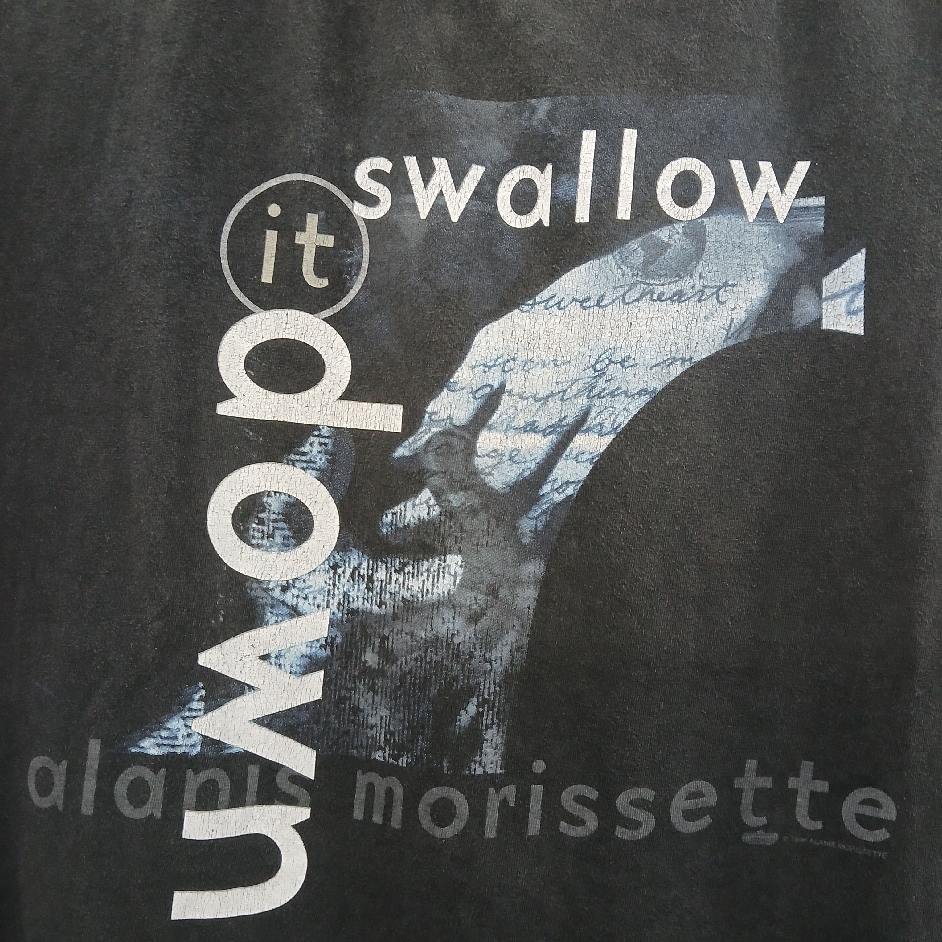 Vintage ALANIS MORISSETTE Can't Not Tour Vintage Tee 1996 Size US XL / EU 56 / 4 - 4 Thumbnail