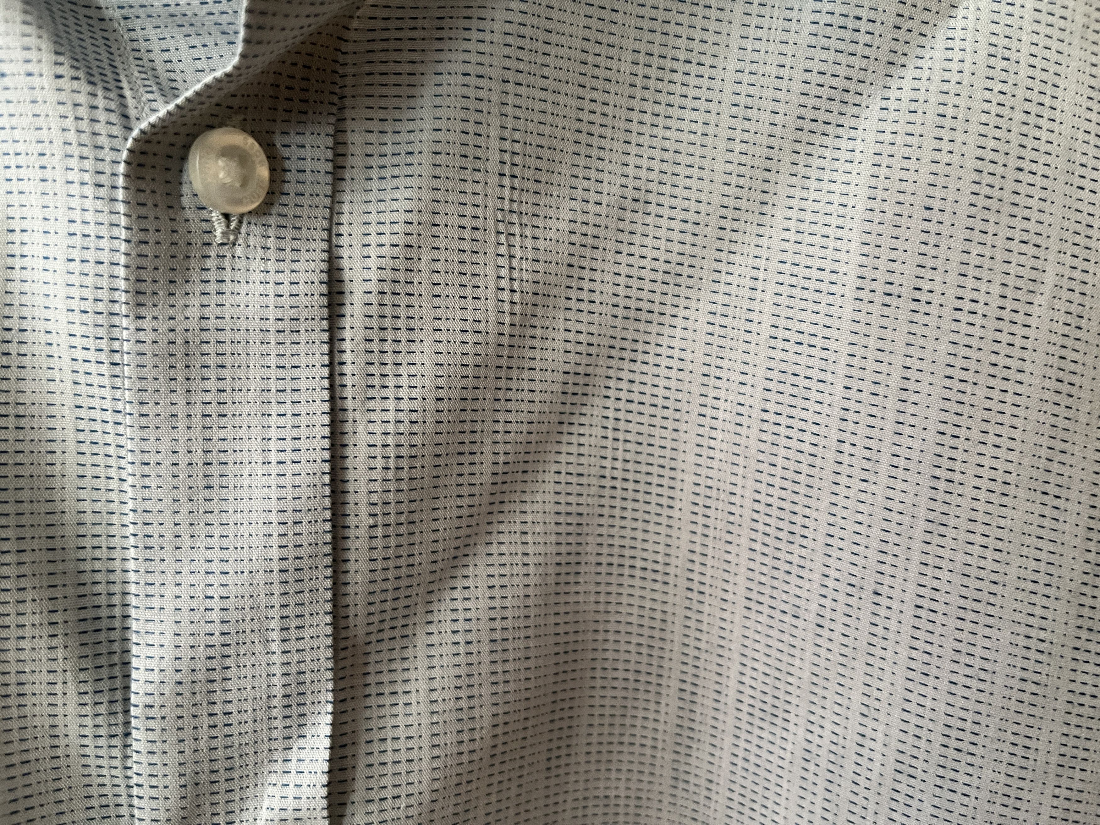 Hugo HUGO light gray patterned button-down shirt XS Size US XS / EU 42 / 0 - 4 Thumbnail