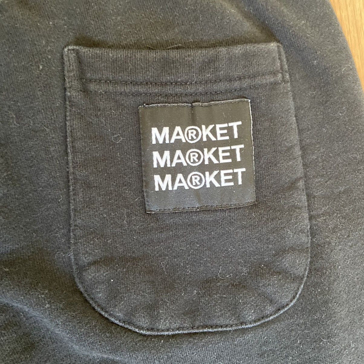 Market Market Black Drawstring Logo Sweatpants Men’s Medium Size US 32 / EU 48 - 6 Thumbnail