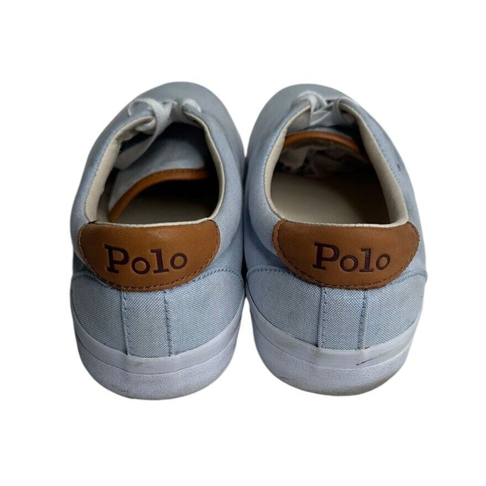 Ralph Lauren POLO RALPH LAUREN Thorton Canvas Blue Oxford Sneakers 8D Size US 8 / EU 41 - 7 Thumbnail