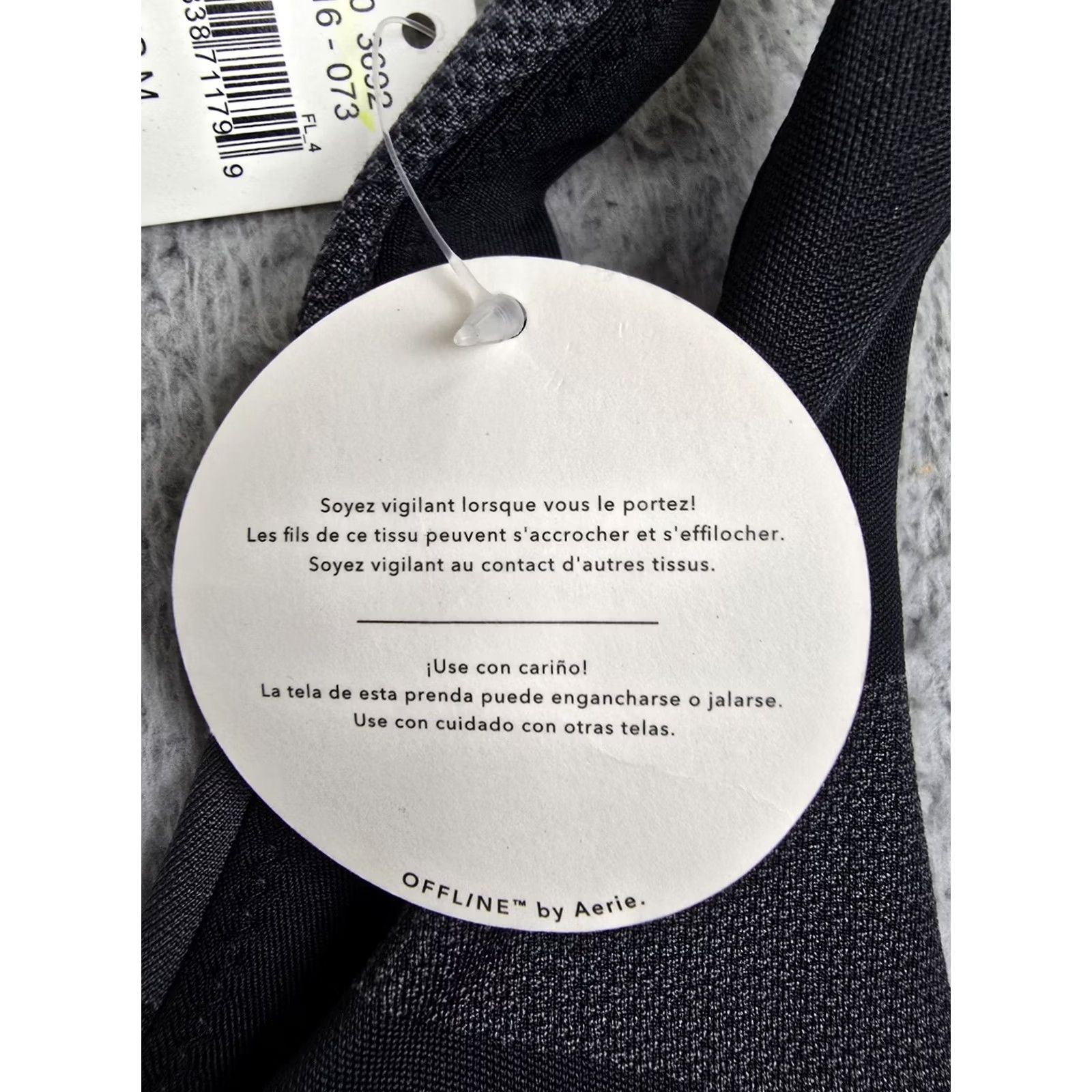 Vintage OFFLINE by Aerie Sports Bra Womens M Black Gray Camo Medium Support Yoga Size ONE SIZE - 4 Thumbnail