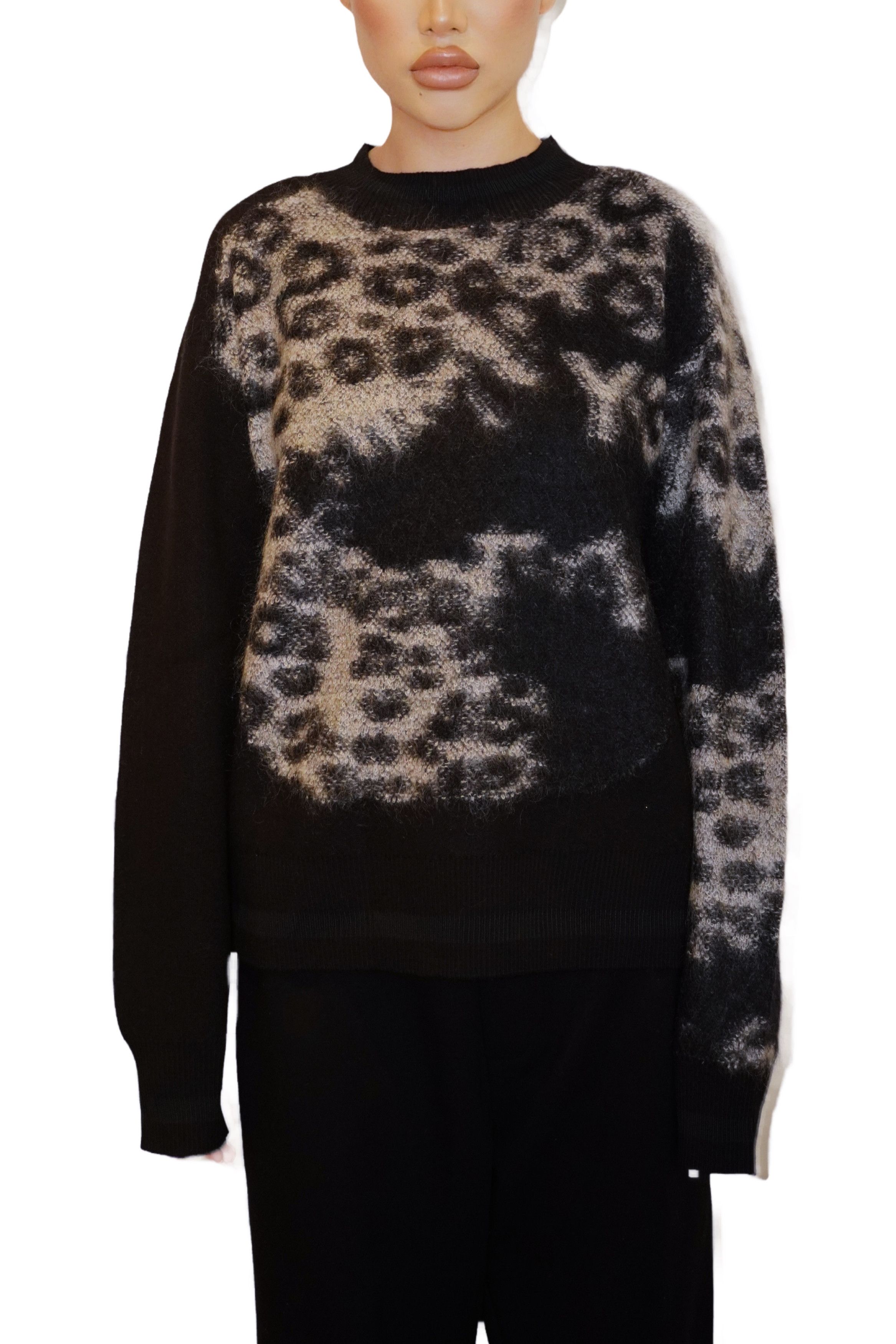 Y-3 Y-3 Wool Sweater Leopard Print Size US XS / EU 42 / 0 - 1 Thumbnail